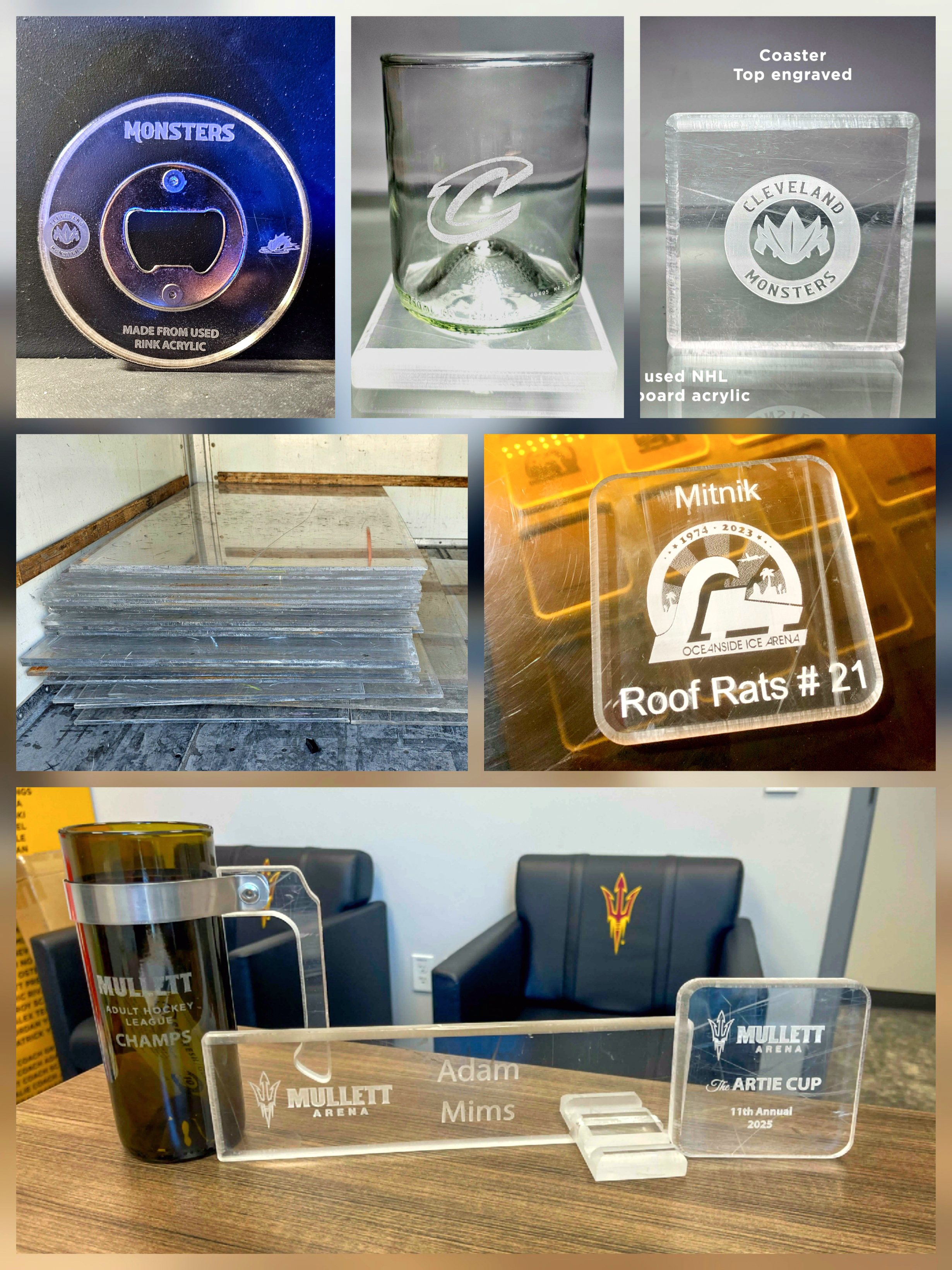 Hockey Glass Acrylic